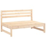 vidaXL Canapés centraux de jardin 2 Pièces 120x80 cm bois de pin massif