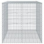 vidaXL Panier gabion avec couvercle 150x100x100 cm fer galvanisé