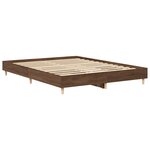 vidaXL Cadre de lit sans matelas chêne marron 140x200 cm
