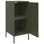 vidaXL Buffet vert olive 36x39x79 cm acier