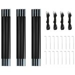 vidaXL Tente de camping 4 personnes Bleu marine et vert