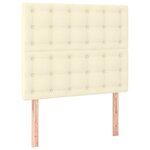 vidaXL Cadre de lit sans matelas crème 90x190 cm similicuir