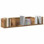 vidaXL Étagère murale à CD chêne artisanal 100x18x18cm bois ingénierie