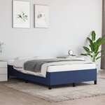 vidaXL Cadre de lit Bleu 120 x 200 cm Tissu