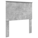 vidaXL Cadre de lit Gris Béton et Argent 75 x 190 cm Bois d'ingénierie