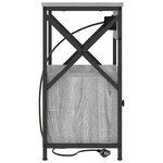 vidaXL Cabinet de chevet Gris Sonoma 40 x 31 x 60 cm Bois d'ingénierie