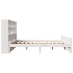 vidaXL Lit bibliothèque sans matelas blanc 140x200 cm bois pin massif