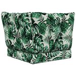 vidaXL Coussin de canapé d'extérieur 3 Pièces Motif feuille Polyester