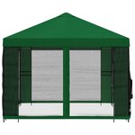 vidaXL Abri de jardin avec parois 4 × 3 m Vert Polyester et Acier