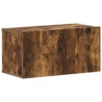 vidaXL Ensemble de meubles TV 10 Pièces Chêne fumé Bois d'ingénierie