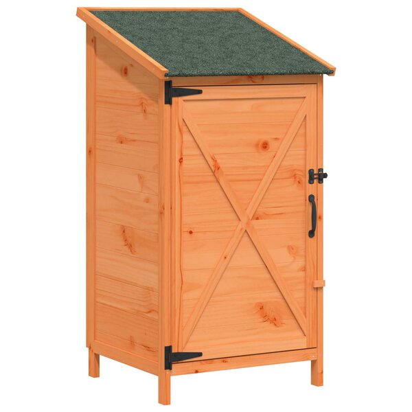 vidaXL Abri de jardin Marron 59 5 x 56 x 113 5 cm Bois d'ingénierie