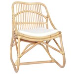 vidaXL Chaise en rotin Lin