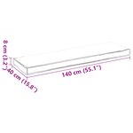 vidaXL Coussin de palette pour banc crème 140x40x8 cm tissu Oxford