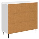 vidaXL Buffet Blanc 89 x 34 5 x 82 cm Bois d'ingénierie