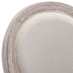 vidaXL Tabourets de bar lot de 2 blanc lin