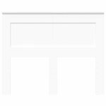 vidaXL Tête de lit avec tête de lit Blanc 120 cm Bois d'ingénierie