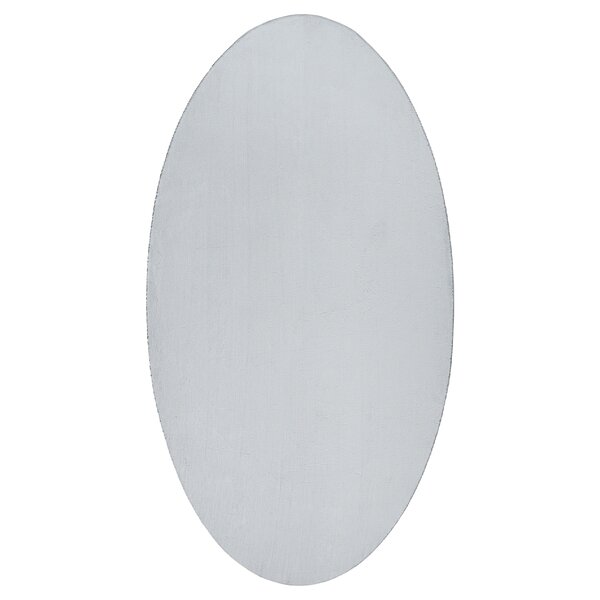 vidaXL Tapis "HUARTE" Gris 80x150 cm Ovale