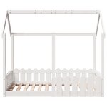 vidaXL Cadre de lit d'enfants forme de maison sans matelas 80x160 cm