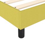 vidaXL Sommier à lattes de lit Vert 200x200 cm Tissu