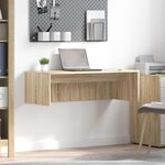 vidaXL Bureau mural Chêne Sonoma 100 x 45 x 30 cm Bois d'ingénierie