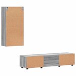 vidaXL Ensemble meuble TV FLORIN Gris Sonoma Bois d'ingénierie