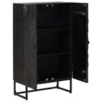 vidaXL Haut Armoire Noir 55 x 30 x 95 cm