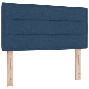 vidaXL Tête de lit LED avec bandes LED Bleu 90 cm tissu
