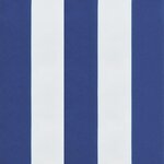 vidaXL Coussins de palette lot de 2 rayures bleues/blanches