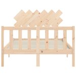 vidaXL Cadre de lit sans matelas 120x200 cm bois de pin massif