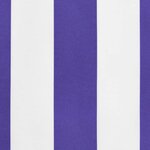 vidaXL Tissu de remplacement de cantonnière d’auvent rayure bleu blanc