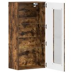 vidaXL Cabinet en Bois Chêne fumé 50 x 29 x 100 cm Bois d'ingénierie