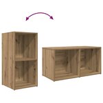 vidaXL Ensemble meuble TV Marron 72 x 35 x 37 cm Bois d'ingénierie