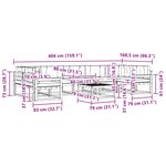 vidaXL Ensemble de canapés d'extérieur 6 pc Blanc et gris clair