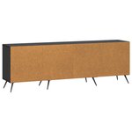 vidaXL Meuble TV 150 x 31 x 50 cm Noir Bois d'ingénierie