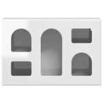 vidaXL Armoire suspendue avec étagère Blanc brillant 60 x 20 x 40 cm