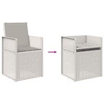 vidaXL Ensemble de salle à manger pour jardin avec coussin 7 Pièces PP