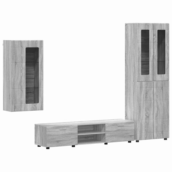 vidaXL Ensemble meuble TV FLORIN Gris Sonoma Bois d'ingénierie