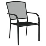 vidaXL Ensemble à manger de jardin 5 Pièces anthracite acier