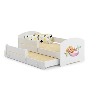 Lit simple avec gigogne Luk 160x80