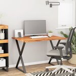 vidaXL Dessus de bureau 100x80x2 5 cm rectangulaire bois massif acacia