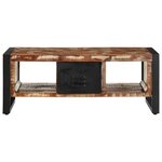 vidaXL Table basse multicolore 90x50x36 cm bois de récupération massif