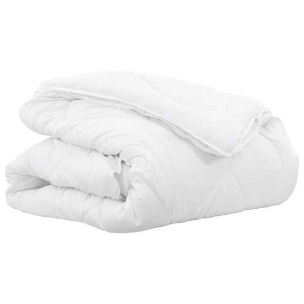 vidaXL Duvet 2-en-1 Blanc 240 x 200 cm Polyester