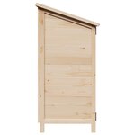 vidaXL Abri de jardin Naturel 59 x 56 x 113 5 cm Bois d'ingénierie