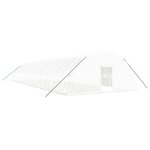 vidaXL Serre avec cadre en acier blanc 120 m² 20x6x2 85 m