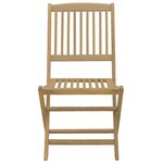 vidaXL Chaises pliables de jardin lot de 4 bois massif d'acacia