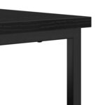 Buffet vidaXL Noir Chêne 69x35x80 cm Bois d'ingénierie et Acier