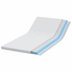 vidaXL Surmatelas Blanc 90 x 190 cm Mousse à mémoire de gel