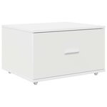 vidaXL Bureau Blanc 131 5 x 50 x 106 5 cm Bois d'ingénierie