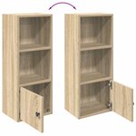 vidaXL Bibliothèque chêne sonoma 31x24x77 cm bois d'ingénierie