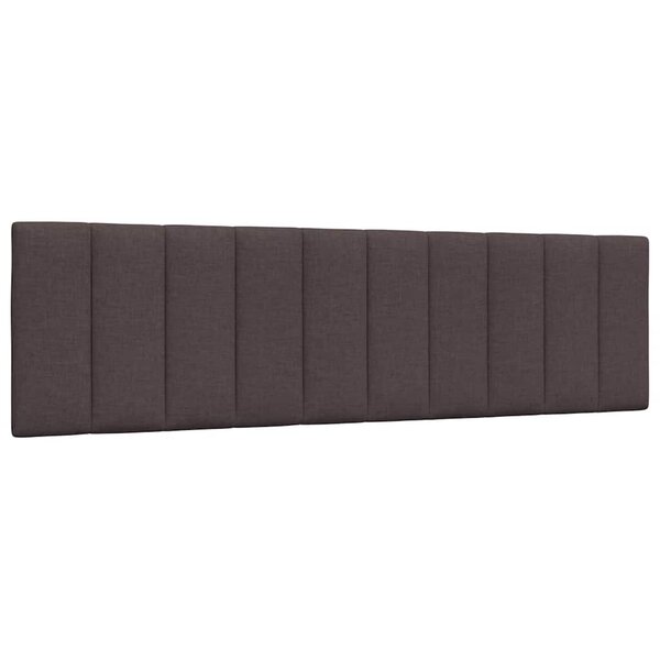vidaXL Coussin de tête de lit Hanko marron foncé 180 cm tissu